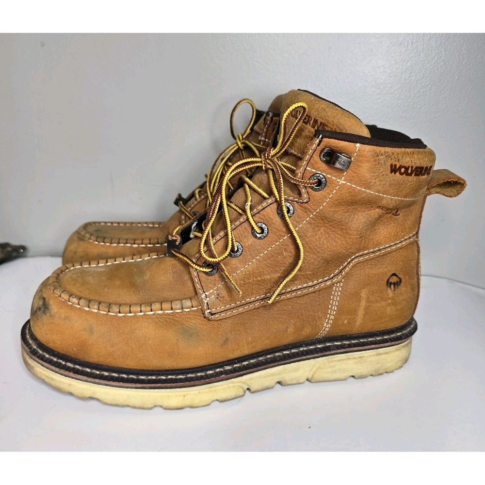 Wolverine I-90 Durashocks Comp Toe Boot Tan Mens Size 10.5M W201097 Leather ASTM